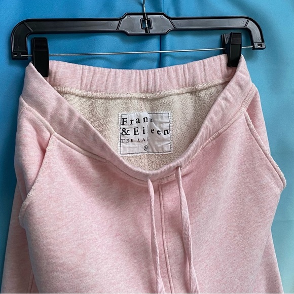 Frank & Eileen Tee Lab Drawstring Triple Fleece Sweatpants Raw Hem Size: XS Pink - Picture 7 of 16